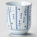 和食器 ウ377-078 色点十草湯呑【ECJ】