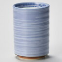 【まとめ買い10個セット品】和食器 ト381-458 パープル 白刷毛 切立湯呑【ECJ】
