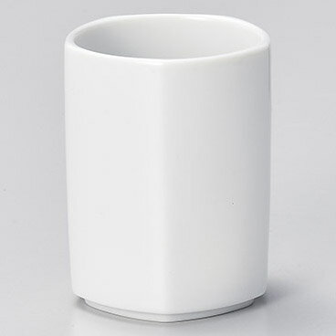 【まとめ買い10個セット品】和食器 ト382-358 白釉五角湯呑 (大)【ECJ】