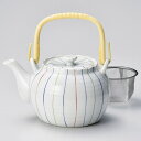 【まとめ買い10個セット品】和食器 ホ396-088 三色ライン8号土瓶(カップアミ)【ECJ】