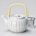 【まとめ買い10個セット品】和食器 ホ396-098 三色ライン6号土瓶(カップアミ)【ECJ】