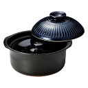 【まとめ買い10個セット品】和食器 ス406-108 銀峯菊花ルリご飯鍋3合炊(中蓋付)【ECJ】