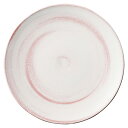 【まとめ買い10個セット品】和食器 ア504-118 粉引やわらかい赤28.5cmプレート【ECJ】