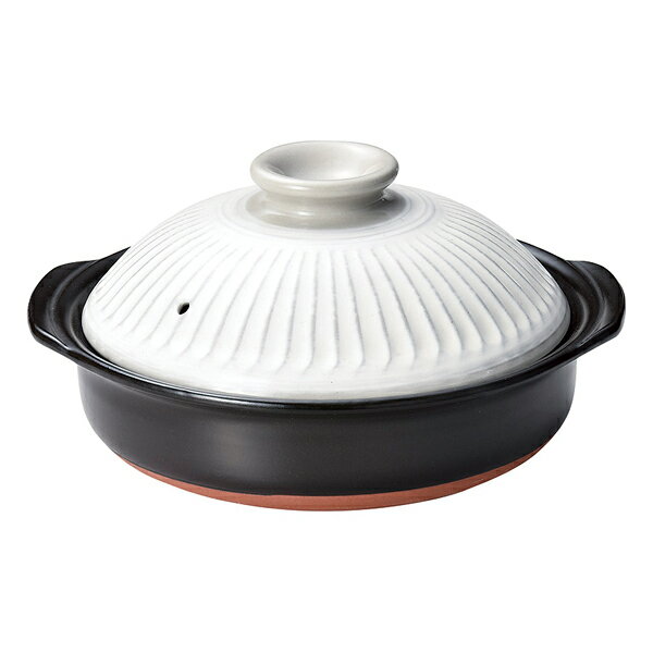 マルシェ&キッチンカーWORLDの【まとめ買い10個セット品】和食器 ス402-348 銀峯菊花 粉引9号鍋【ECJ】|詳細画像