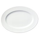 【まとめ買い10個セット品】和食器 ネ574-098 ホテルスタンダード(ベトナム製) HSリムオーバルプレート40【ECJ】