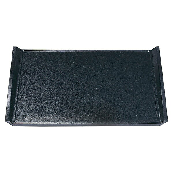 和食器 エ711-058 [A]ウェーブ盆 黒石目 尺6寸[ノンスリップ加工]【ECJ】