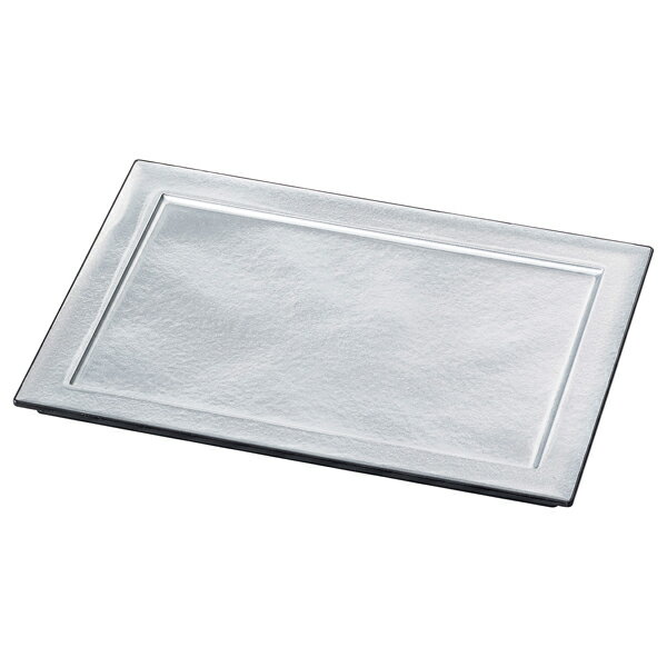 【まとめ買い10個セット品】和食器 エ712-168 [A]尺0寸長手懐石プレート 銀雲流渕黒【ECJ】