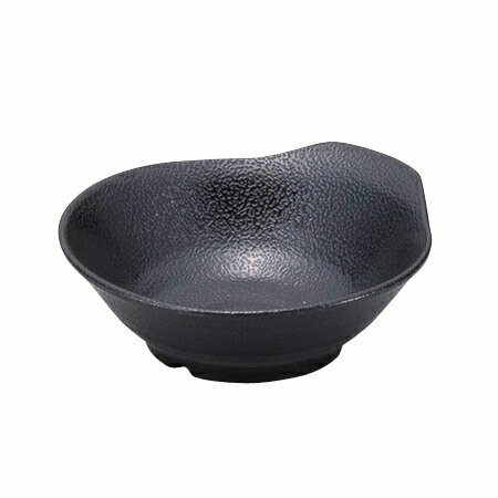 【まとめ買い10個セット品】和食器 エ717-228 [M]メラミンいぶし釉呑水 黒[洗]【ECJ】