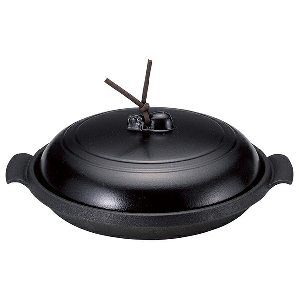 和食器 ヌ732-248 16cmやすらぎ陶板 深型 黒【ECJ】