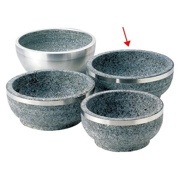 【まとめ買い10個セット品】和食器 ヌ735-068 [石]石焼ビビンバ19cmステン巻【ECJ】