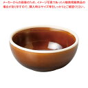 ネ509-078 アメ渕透明釉8.5cmボール 【ECJ】