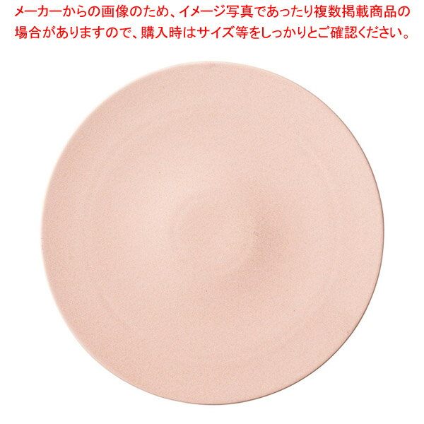 キ551-258 マットピンク 24cmフラットプレート 【ECJ】