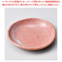 ウ219-138 赤楽16cm丸皿 【ECJ】