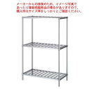 シンコー業務用ラックスノコ棚3段 RSN3-18045 1788×438×1800 【法人様専用商品】 【メーカー直送/後払い決済不可】 【ラック棚 業務用】【ECJ】(3)