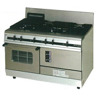 マルゼン　パワークックガスレンジ　MGRX-127F　1200×750×800 12A・13A(都市ガス)【メーカー直送/後払い決済不可】【ECJ】