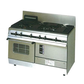 マルゼン　パワークックガスレンジ　MGRXU-126F　1200×600×800 LPG(プロパンガス)【メーカー直送/後払い決済不可】【ECJ】