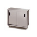 東製作所 アズマ 業務用調理台・片面引違戸 AC-1800K 1800×450×800 【メーカー直送/後払い決済不可】【作業テーブル 業務用 作業台 ステンレ...