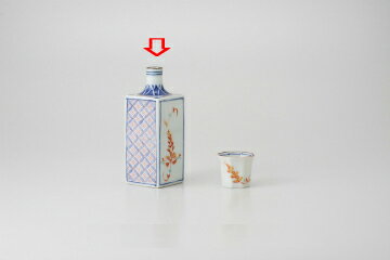 和食器 手書花 角徳利 37K031-01 まごころ第37集 【キャンセル/返品不可】【ECJ】