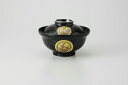 和食器 黒丸紋 5.0蓋丼 37K347-02 まごころ第37集 【キャンセル/返品不可】【ECJ】