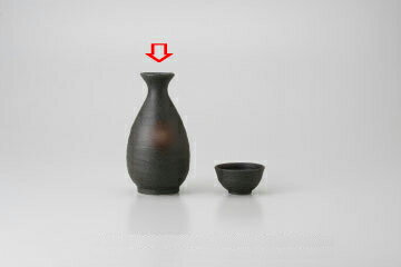 【まとめ買い10個セット品】和食器 備前黒 一合徳利 37Q295-42 まごころ第37集 【キャンセル/返品不可】【ECJ】