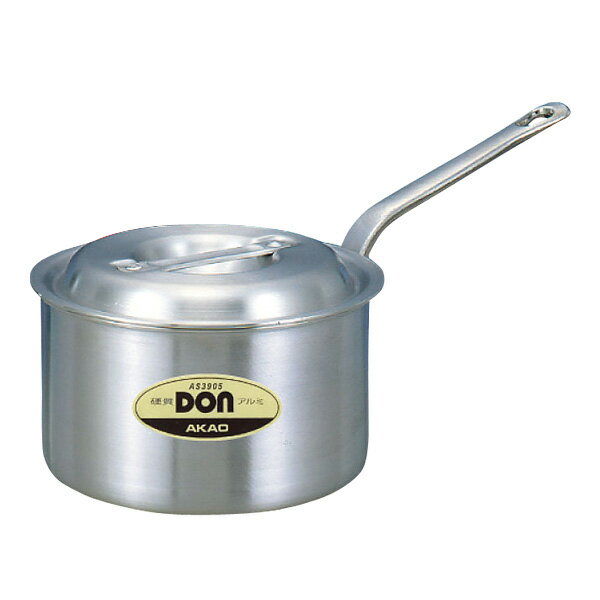 DON アルミ 片手鍋 24cm【AKAO アカオ 業務用 腐食しにくい光沢のある表面仕上げ 汚れにくく 洗いやすい】【ECJ】