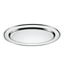 【まとめ買い10個セット品】 18-0 巻渕小判皿 14吋 92114【焼肉屋 皿 調理 食器 小判皿 ステンレス 洋食皿 器 お皿 丈夫】【ECJ】