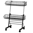 2段ワゴン W60cm 61-114-10-1【店舗什器 ワゴン什器 多段式ワゴン 2段ワゴン】【ECJ】(3)