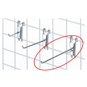 【まとめ買い10個セット品】アクセサリー用コネクトフック(φ4mm) L16.5cm 10本 61-131-3-3【 店舗什器 ネット什器 ネット用フック アク...