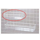 ネット用小物カゴ白W27cm シート付き 61-132-3-1【店舗什器 ネット什器 ネット用棚・カゴ ネット用小物カゴ 白】【店舗什器 ネット什器 展示 陳列...