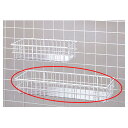 ネット用小物カゴ白W42cm シート付き 61-132-3-2【店舗什器 ネット什器 ネット用棚・カゴ ネット用小物カゴ 白】【店舗什器 ネット什器 展示 陳列 フレーム サービス ディスプレー 業務用】【ECJ】(3)