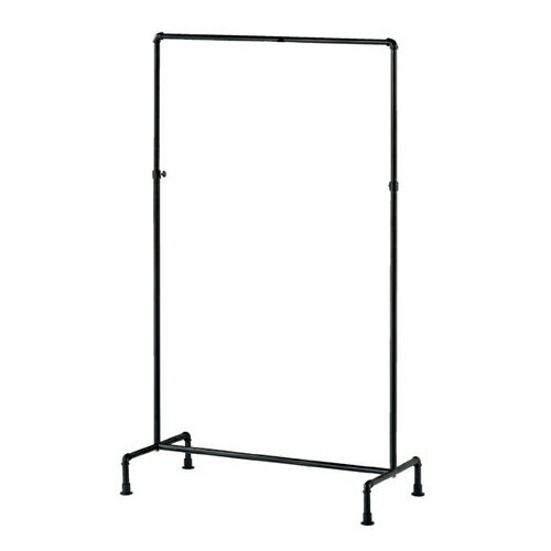 スマートエルボーシングルハンガー ブラック W90cm 【メーカー直送/代金引換決済不可】【店舗什器 パネル 壁面 棚 ハンガー 店舗備品】【ECJ】