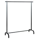スチールブラック シングルハンガー W105×H135cm サイズ:W105×H135cm 材質:スチール製 ブラック 耐荷重:30kg 61-93-10-1【店舗什器 ハンガーラック シングルハンガーラック スチールブラック ハンガーラックハンガーラック】【ECJ】