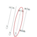 【まとめ買い10個セット品】下向きクリップ 伸縮タイプ 2個 61-202-15-3【店舗什器 パネル 壁面 店舗備品 仕切 棚】【ECJ】