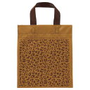 【まとめ買い10個セット品】レオパード ハンドル付きバッグ 43×38×底マチ10 30枚 61-782-36-3【 店舗什器 小物 ディスプレー ギフト ラッ...