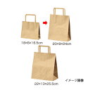 【まとめ買い10個セット品】平ひも ローコストタイプ 茶無地 20×9×24 300枚 61-800-86-13【 店舗什器 小物 ディスプレー ギフト ラッピ...