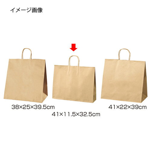 丸ひもタイプ 茶無地 41×11.5×32.5 200枚 61-431-24-21【店舗什器 小物 ディスプレー ギフト ラッピング 包装紙 袋 消耗品 店舗備品】【ECJ】