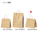 【まとめ買い10個セット品】丸ひもタイプ 茶無地 32×20×29 50枚 61-431-24-5【店舗什器 小物 ディスプレー ギフト ラッピング 包装紙 袋...