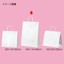 【まとめ買い10個セット品】丸ひもタイプ 白無地 34×14×48 50枚 61-431-25-6【 店舗什器 小物 ディスプレー ギフト ラッピング 包装紙 ...