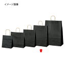 【まとめ買い10個セット品】カラー手提げ紙袋 黒 32×11.5×41 200枚 61-309-12-14【店舗什器 小物 ディスプレー ギフト ラッピング 包...