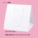 【まとめ買い10個セット品】アレンジバッグ 白 44×29.5×42 50枚 61-310-2-8【店舗什器 小物 ディスプレー ギフト ラッピング 包装紙 袋...