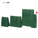 【まとめ買い10個セット品】カラー手提げ紙袋 グリーン 13×9×36(ワイン用) 100枚 61-313-5-8【店舗什器 小物 ディスプレー ギフト ラッピ...