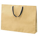 【まとめ買い10個セット品】ショルダーバッグ ベージュ 紺ひも 60×10×42 50枚 61-317-9-4【店舗什器 小物 ディスプレー ギフト ラッピング...