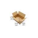 ワンタッチダンボール 宅配サイズ 27.6×19.6×11.1cm 20枚 61-319-1-2【店舗運営用品 梱包用品 ダンボール・梱包ケース ワンタッチ段ボ...