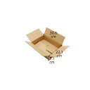 ワンタッチダンボール 宅配サイズ 30.6×22.1×7.1cm 20枚 61-319-1-3【店舗運営用品 梱包用品 ダンボール・梱包ケース ワンタッチ段ボー...