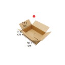 ワンタッチダンボール 宅配サイズ 38.1×27.1×11.6cm 20枚 61-319-1-6【店舗運営用品 梱包用品 ダンボール・梱包ケース ワンタッチ段ボ...