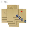 タトウ式ダンボール 27.4×19.4×1.8〜6cm 40枚 61-319-3-2【店舗運営用品 梱包用品 ダンボール・梱包ケース 封筒型梱包資材 タトウ式ダ...