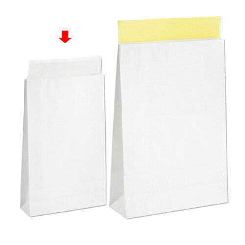 【まとめ買い10個セット品】宅配袋 ホワイト ラミネートなし 小 100枚 61-320-7-1【店舗什器 小物 ディスプレー ギフト ラッピング 包装紙 袋 ...