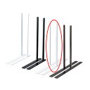 【まとめ買い10個セット品】 卓上ネットディスプレー脚(左右) 両面用 白 61-128-7-3【メーカー直送/代金引換決済不可】【店舗什器 小物 ディスプレー POP ポスター 消耗品 店舗備品】【ECJ】