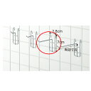 アクセサリー用フックφ3mm L10cm クローム10本組T 61-130-8-3【店舗什器 ネット什器 ネット用フック アクセサリー用ネットフック】【ECJ】