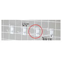樹脂製ネットフック 白 2段タイプ L11cm 10本 61-131-9-3【店舗什器 ネット什器 ネット用フック 樹脂製ネットフック 白 2段タイプ】【店舗什...